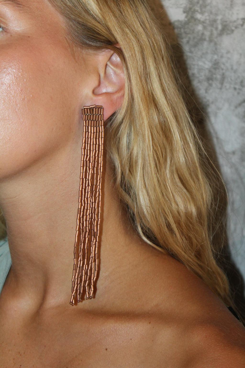 Pendientes Cascada Bronce