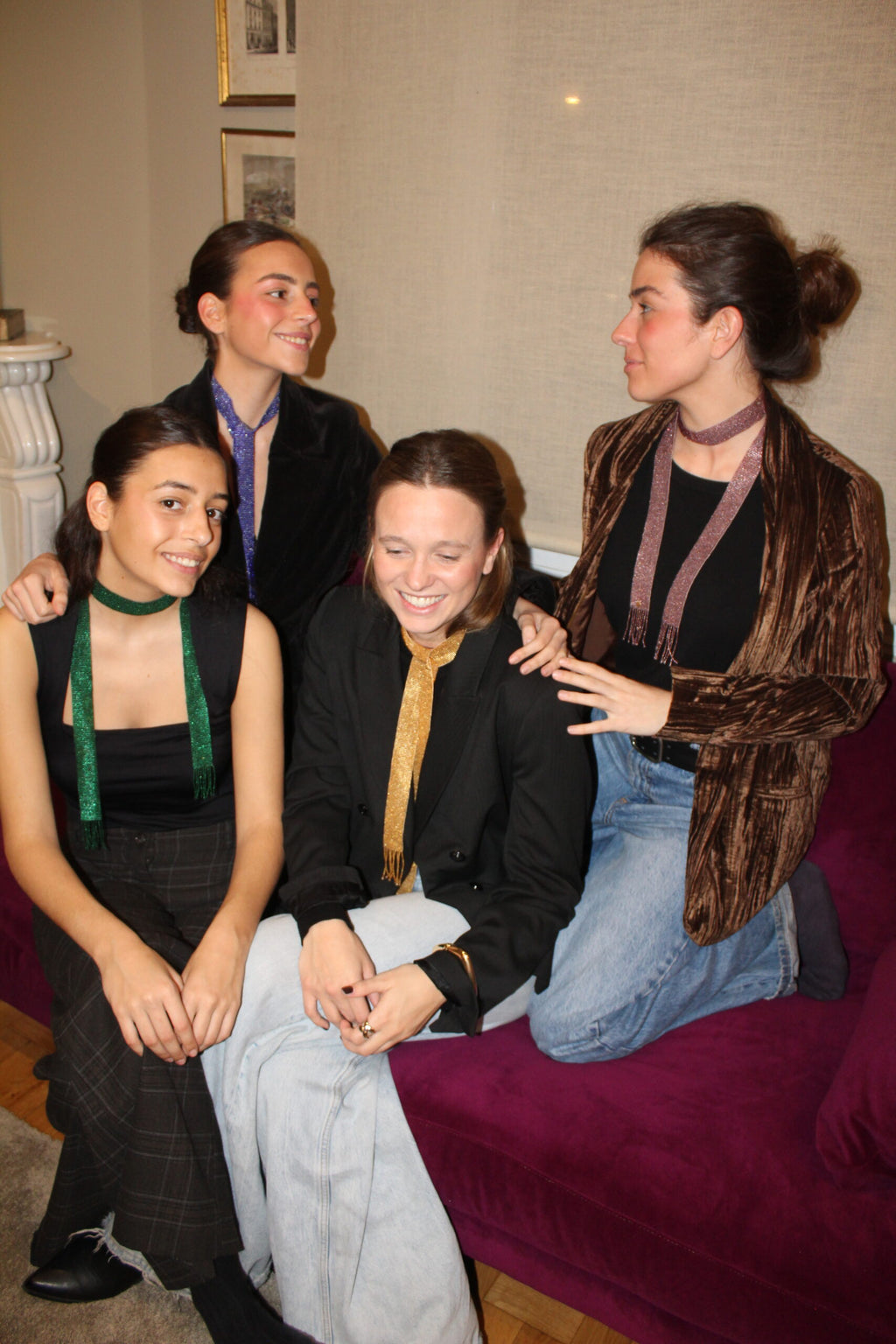 Collar Chelsea (rojo, gold, rosa, bronce, marrón, verde, negro, azul)