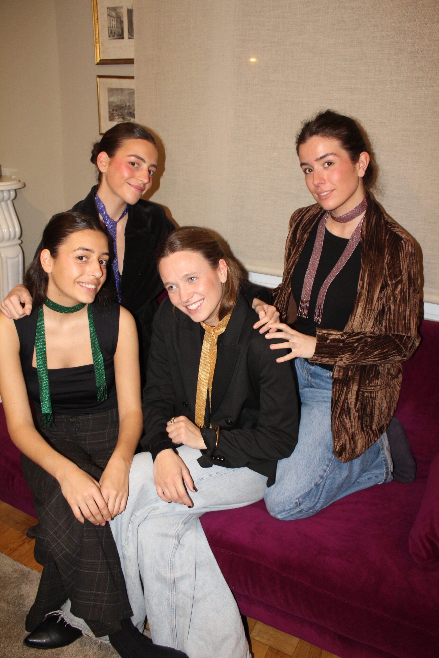 Collar Chelsea (rojo, gold, rosa, bronce, marrón, verde, negro, azul)