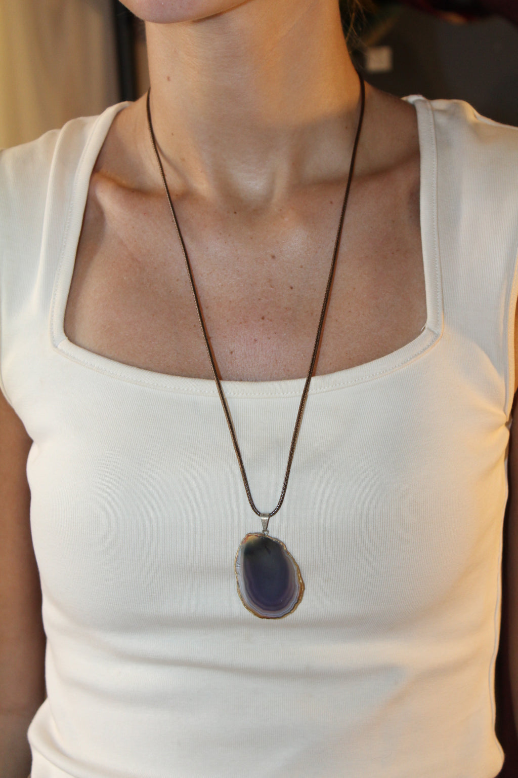 Collar Ágata - Azul marino