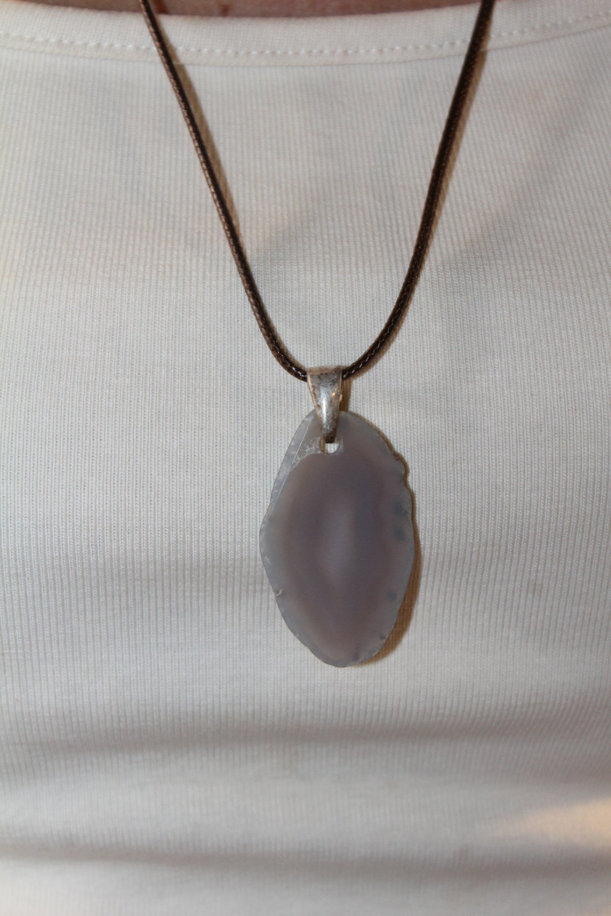 Collar Ágata - Gris