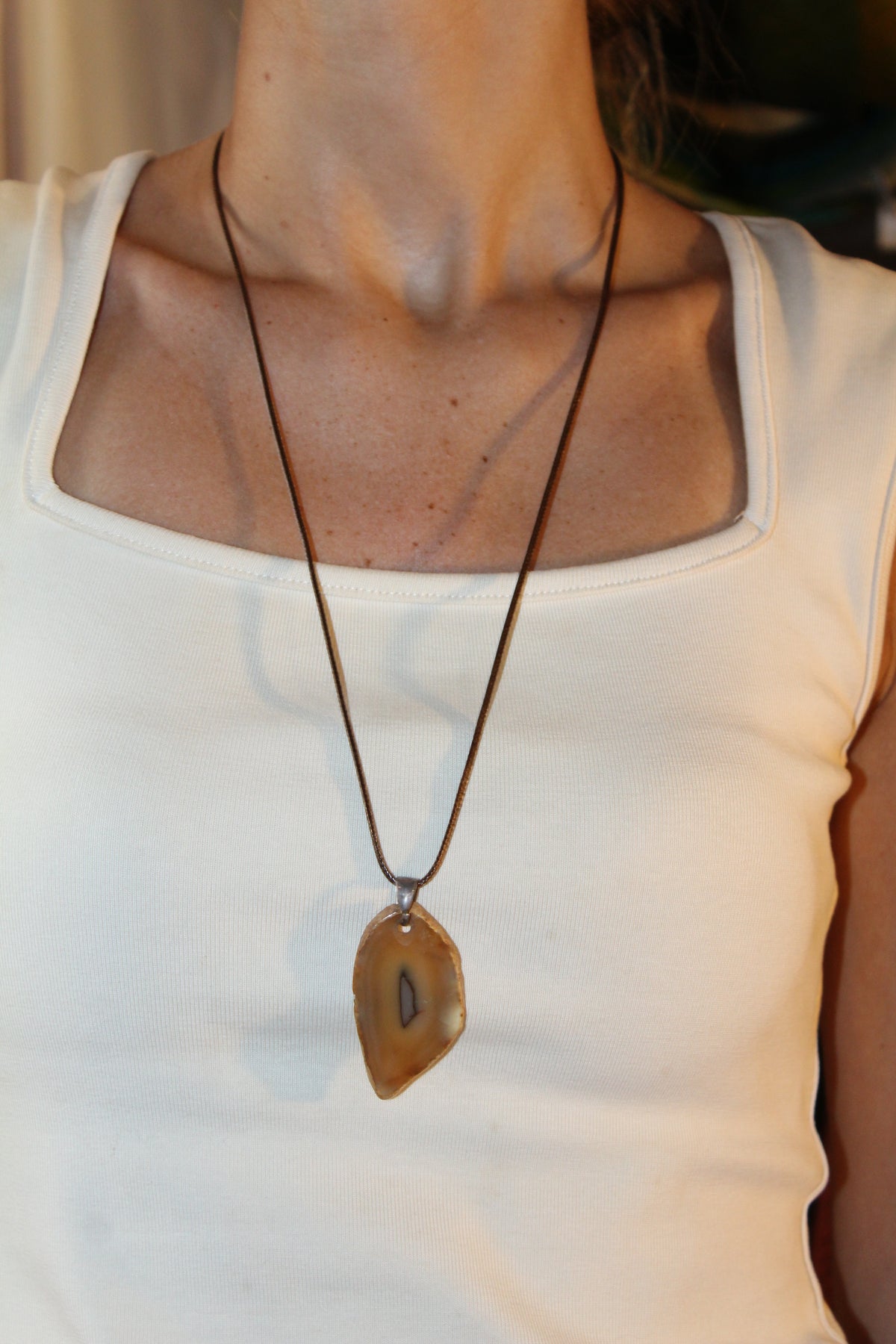 Collar Ágata - Marrón