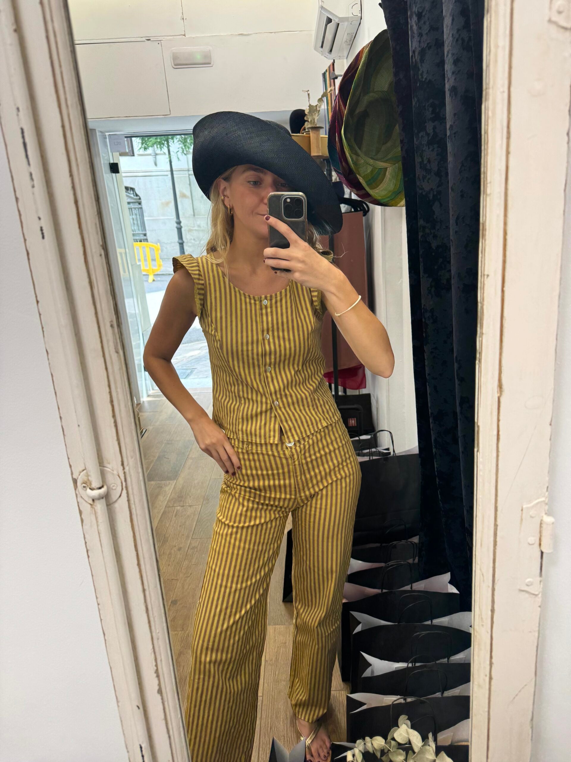 Chapéu Riviera Preto (dois tamanhos de aba)