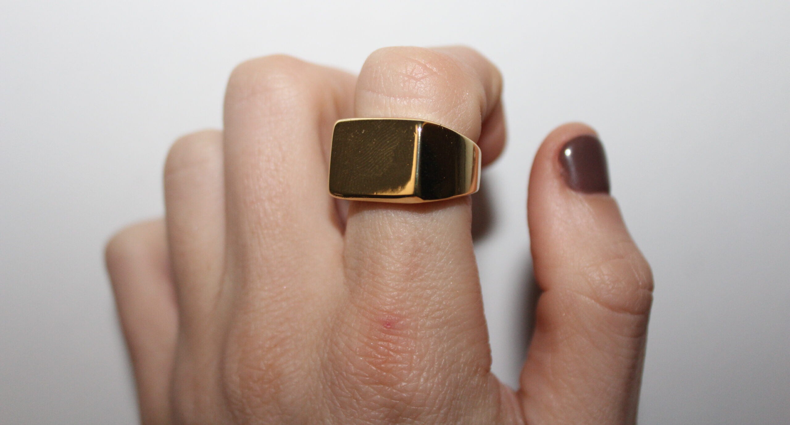 Anillo Sello Square gold