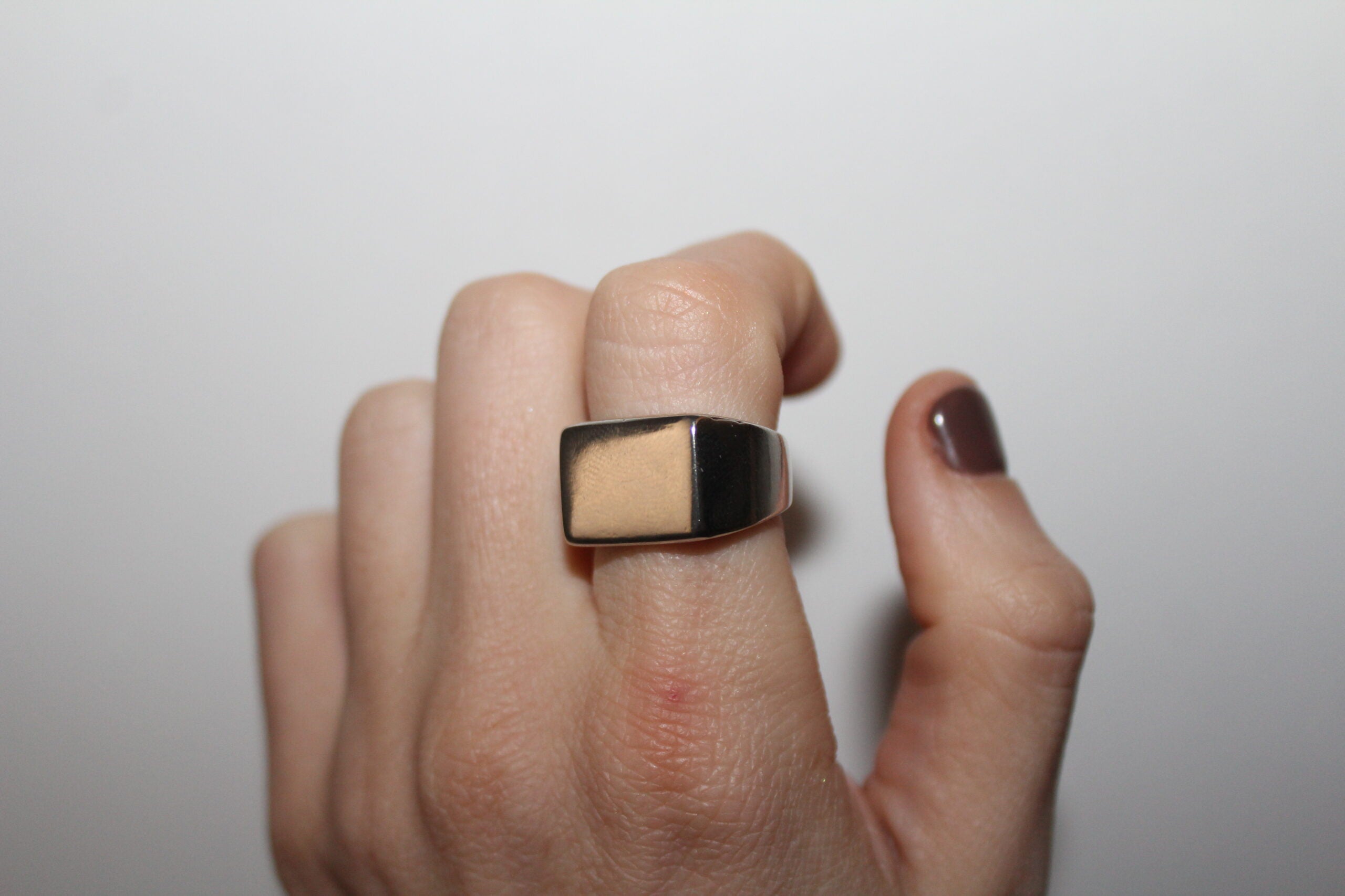 Anillo Sello Square silver