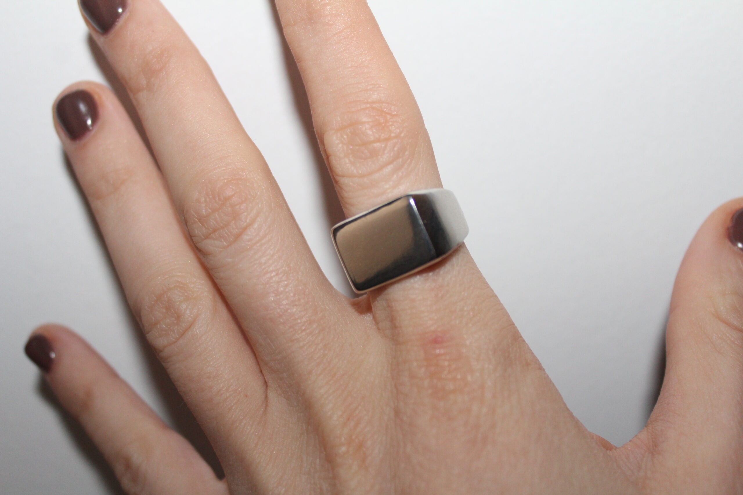 Anillo Sello Square silver