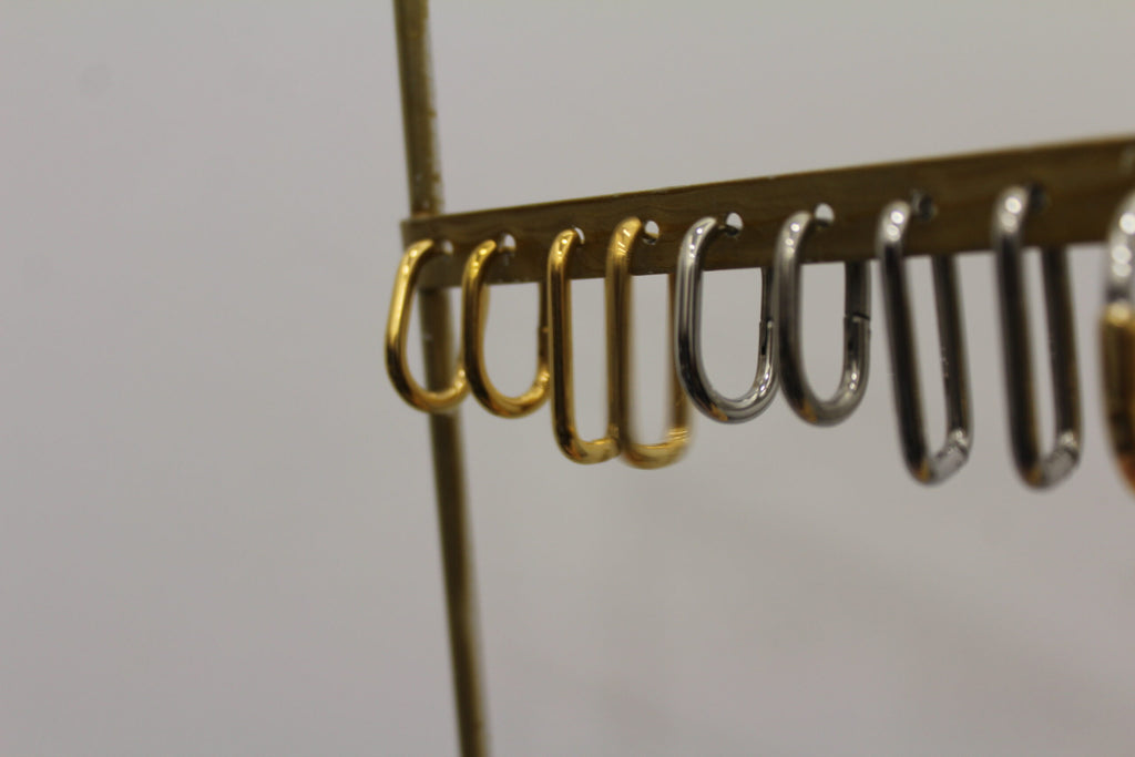 Aros Óvalo (tamaño M y L, gold y silver)