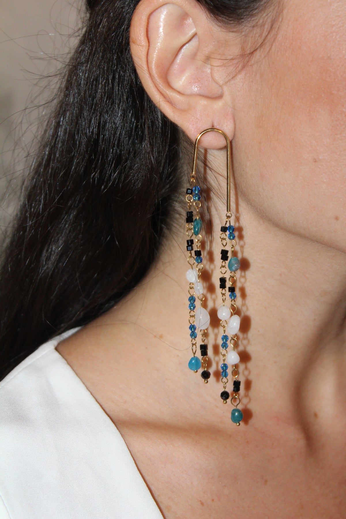Pendientes U Azules