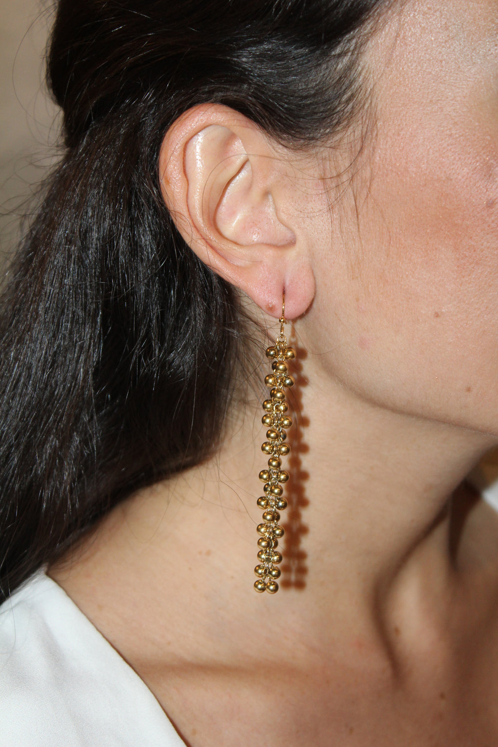 Pendientes Largos Champagne