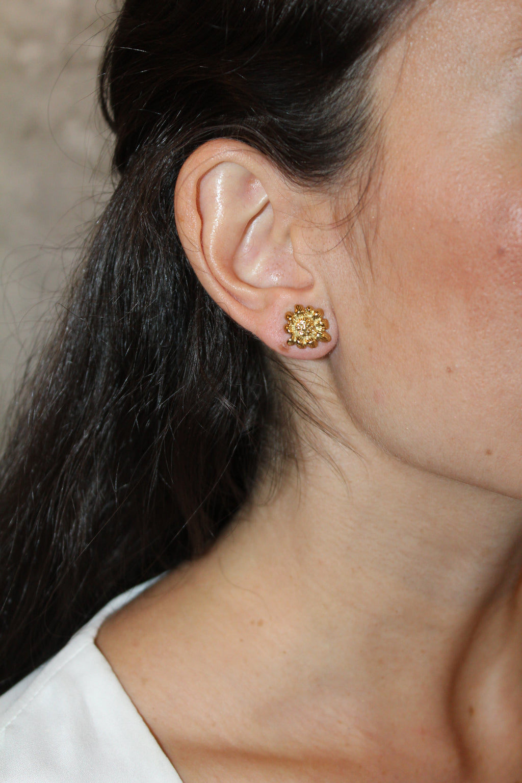 Pendientes Multiposición Margarita con Cadena