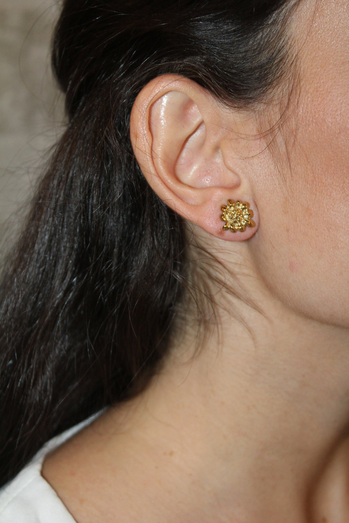 Pendientes Multiposición Margarita con Cadena