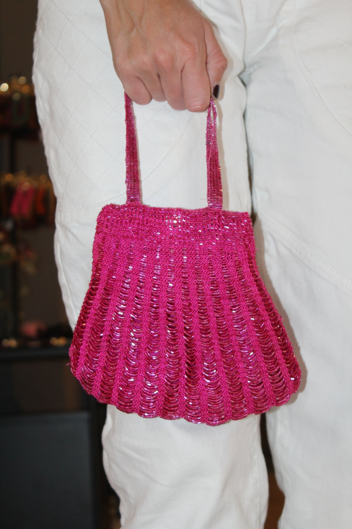 Bolso Vintage Fucsia tipo años 20