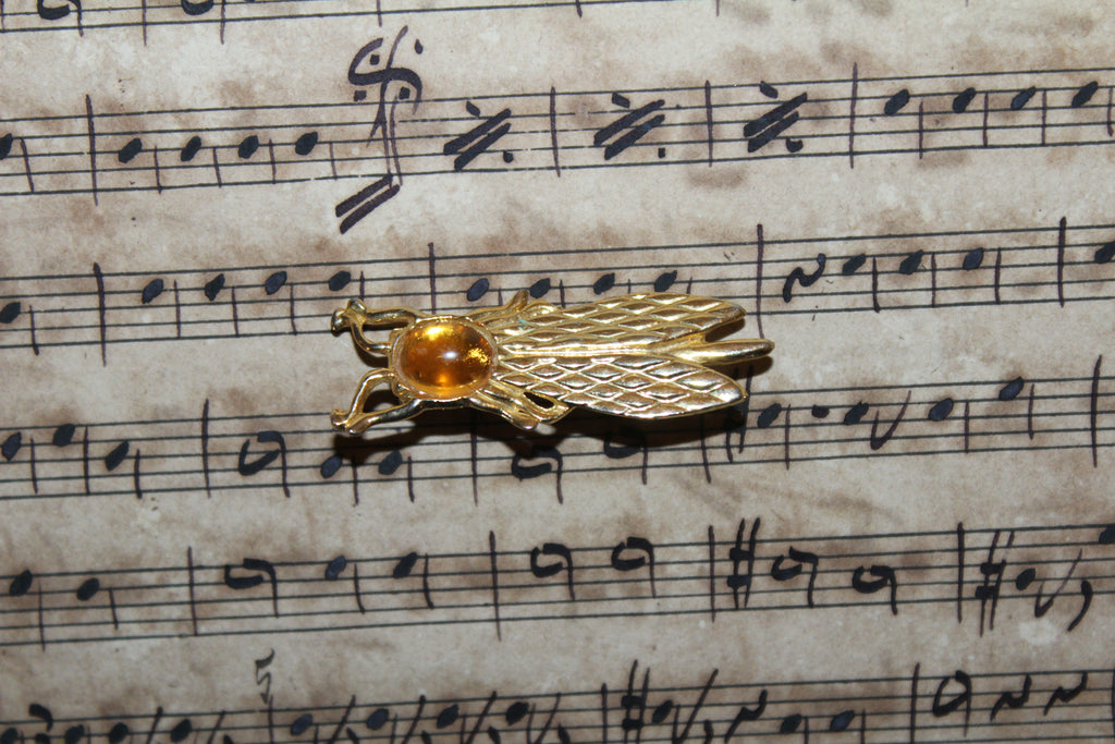 Broche Vintage Cigarra