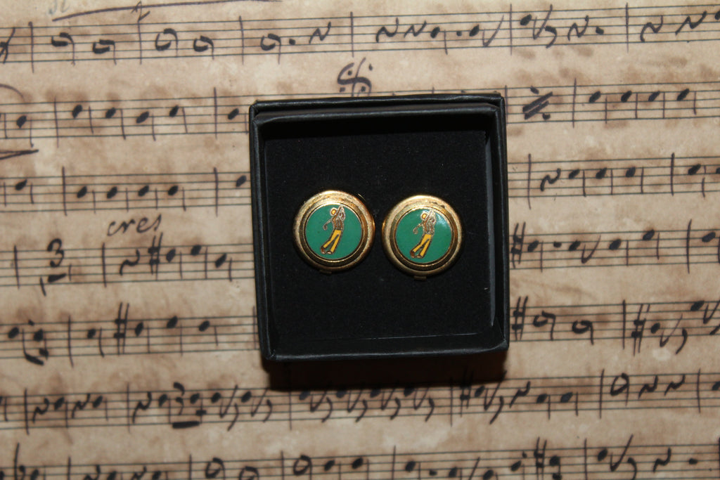 Gemelos Vintage Cubrebotones Golf Drive
