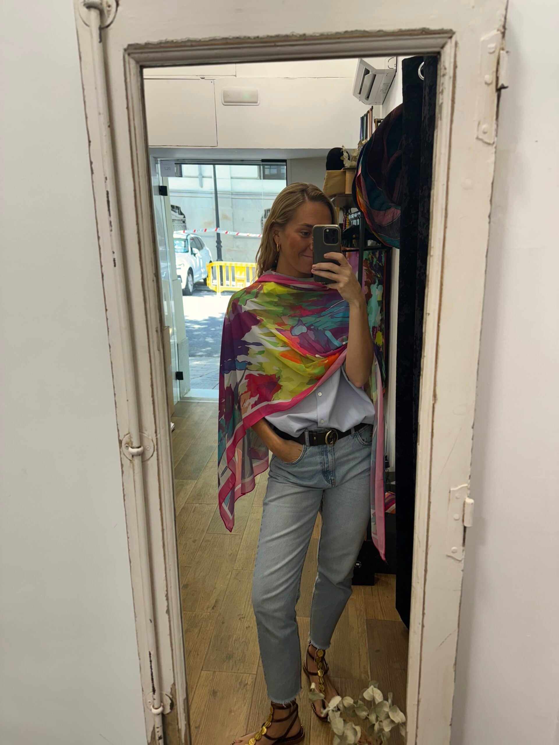 Chal estampado Samos