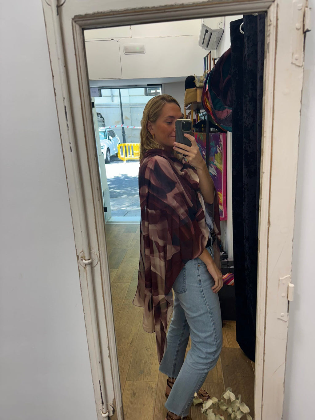 Chal estampado Mármara