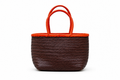 Bolso Turia Marrón Chocolate y Naranja