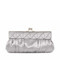 Bolso vintage de mano gris con cadena incorporada