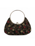 Bolso vintage negro con bordados