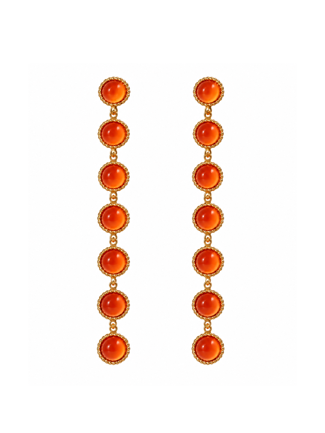 Pendientes Siete Naranja Caldera