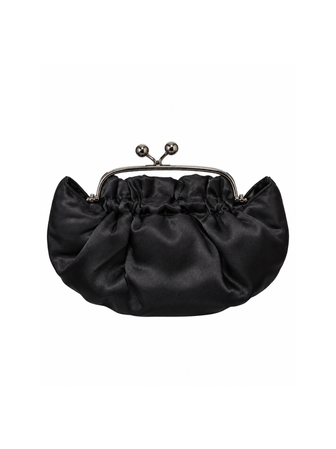 Bolso Vintage con tipo bombonera Negro