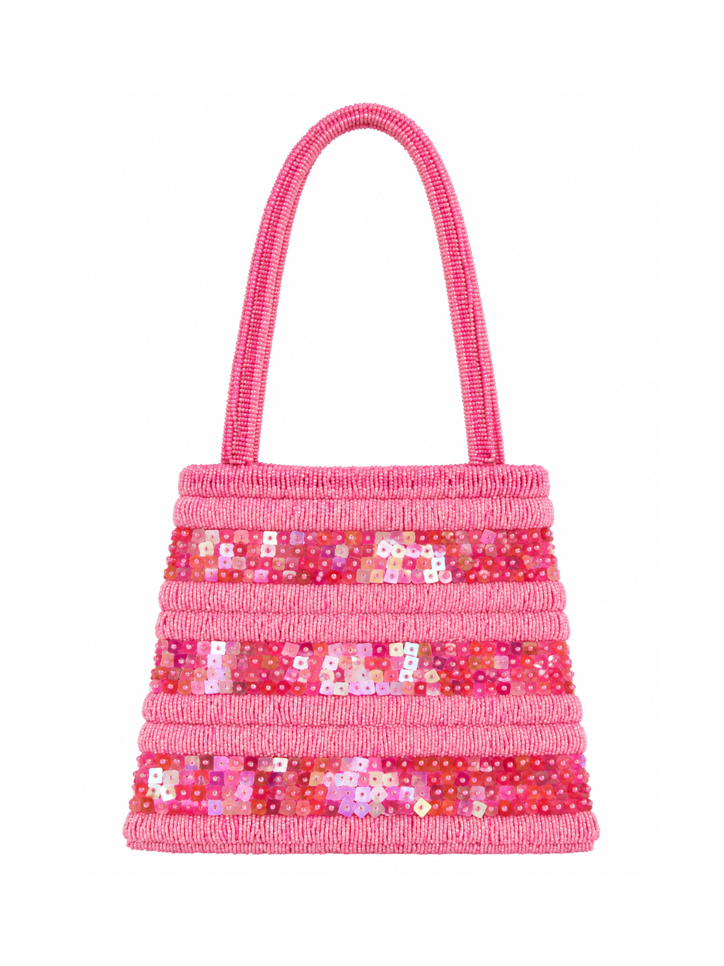 Bolsa vintage castanha estilo saco com flores vermelhas bordadas