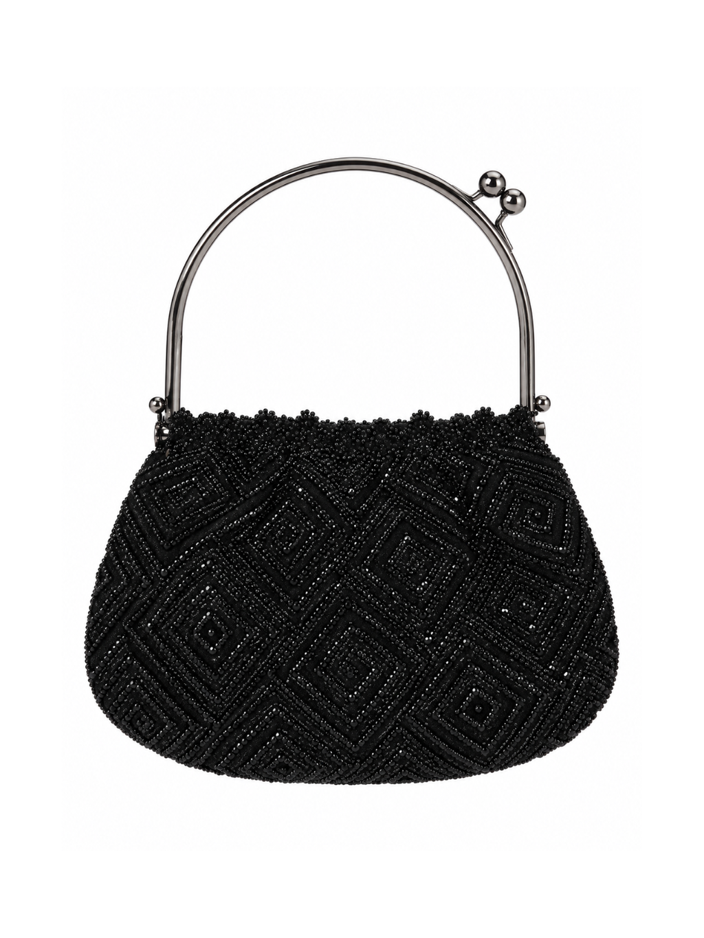 Bolso Vintage tipo Bombonera Negra