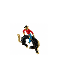 Broche vintage rodeo esmaltado