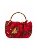 Bolso vintage Bombonera de Flores Roja
