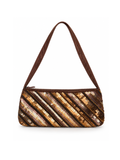 Bolso vintage lentejuelas en tonos dorado, bronce y marrón
