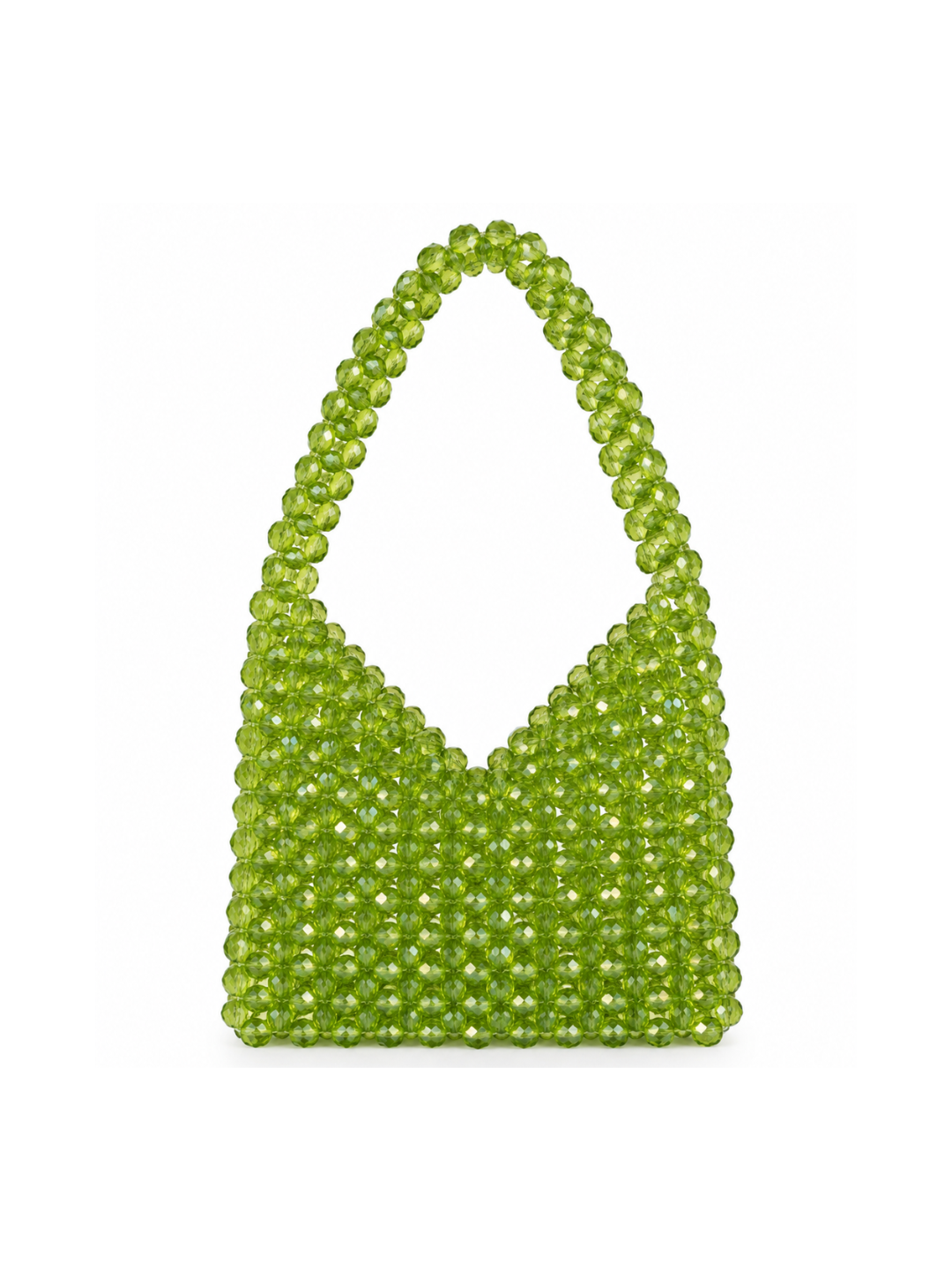 Bolso vintage bolas verde con asa
