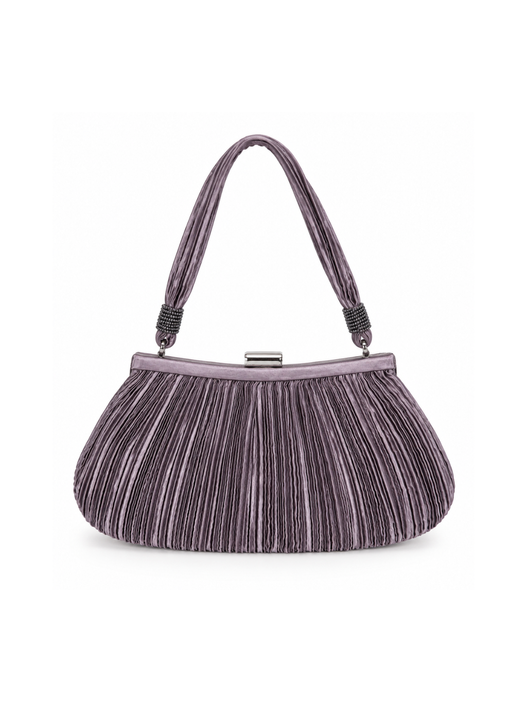 Bolso vintage plisado gris