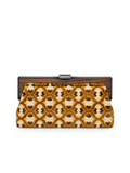 Bolso Vintage Estampado Retro Naranja y Marrón
