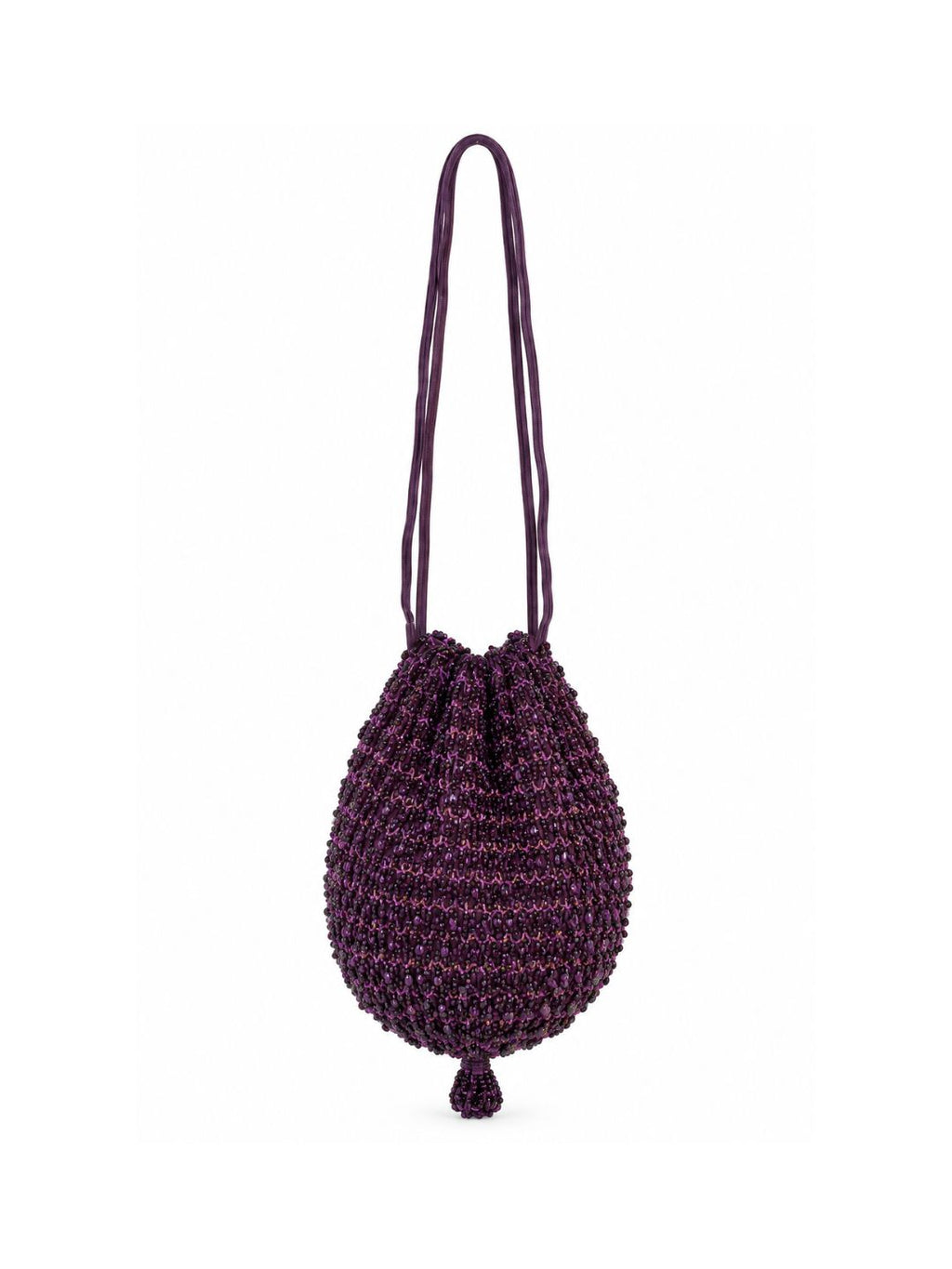 Bolso vintage tipo limosnera morada