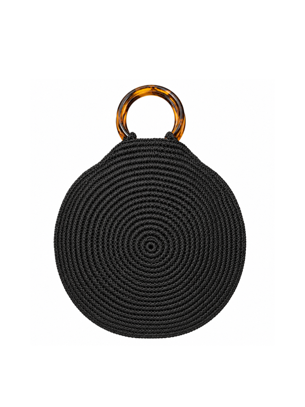 Bolso Vintage Redondo Negro