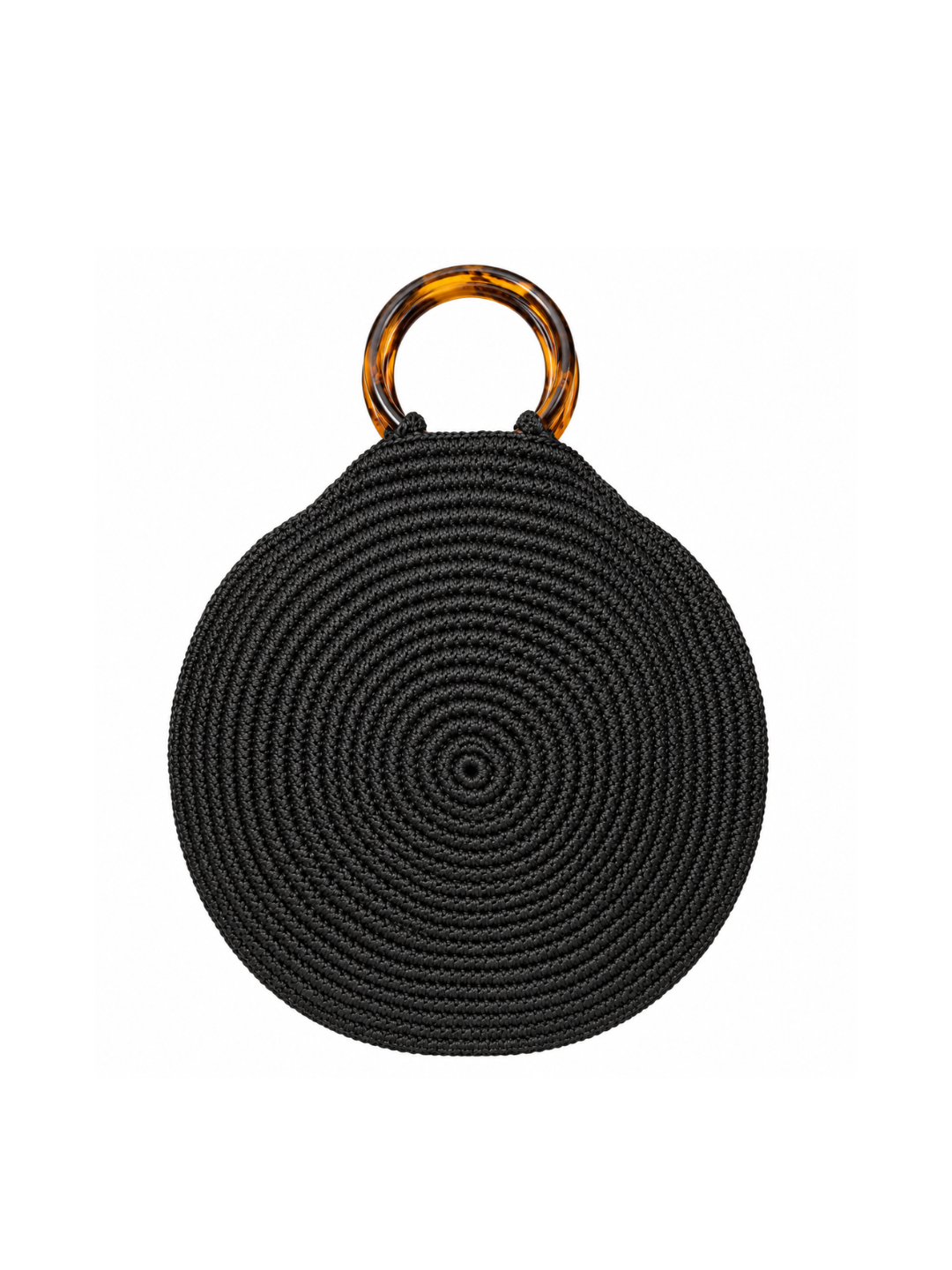 Bolso Vintage Redondo Negro