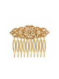 Broche vintage em folha de ouro