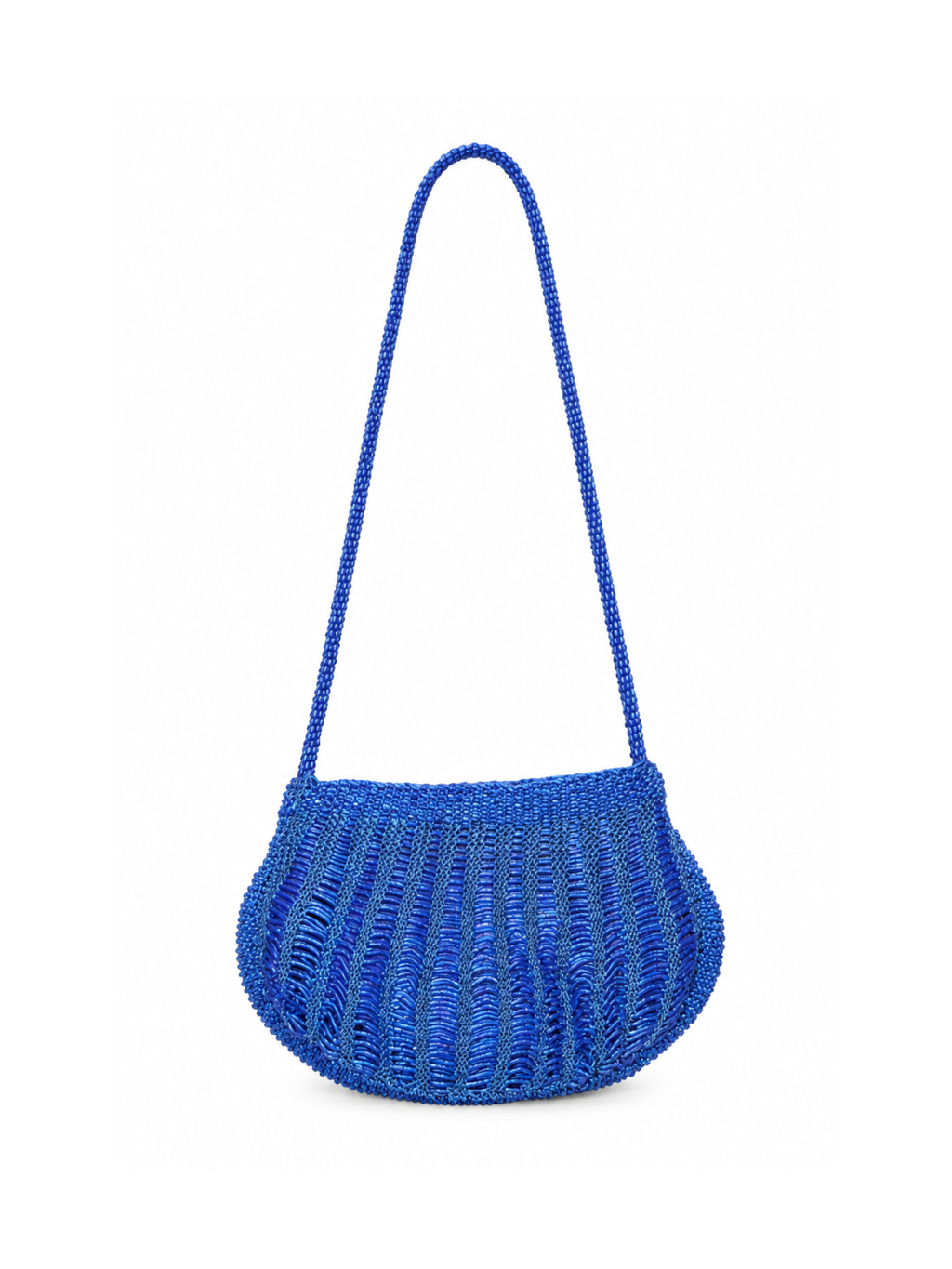 Bolso Vintage de Cuentas Azul