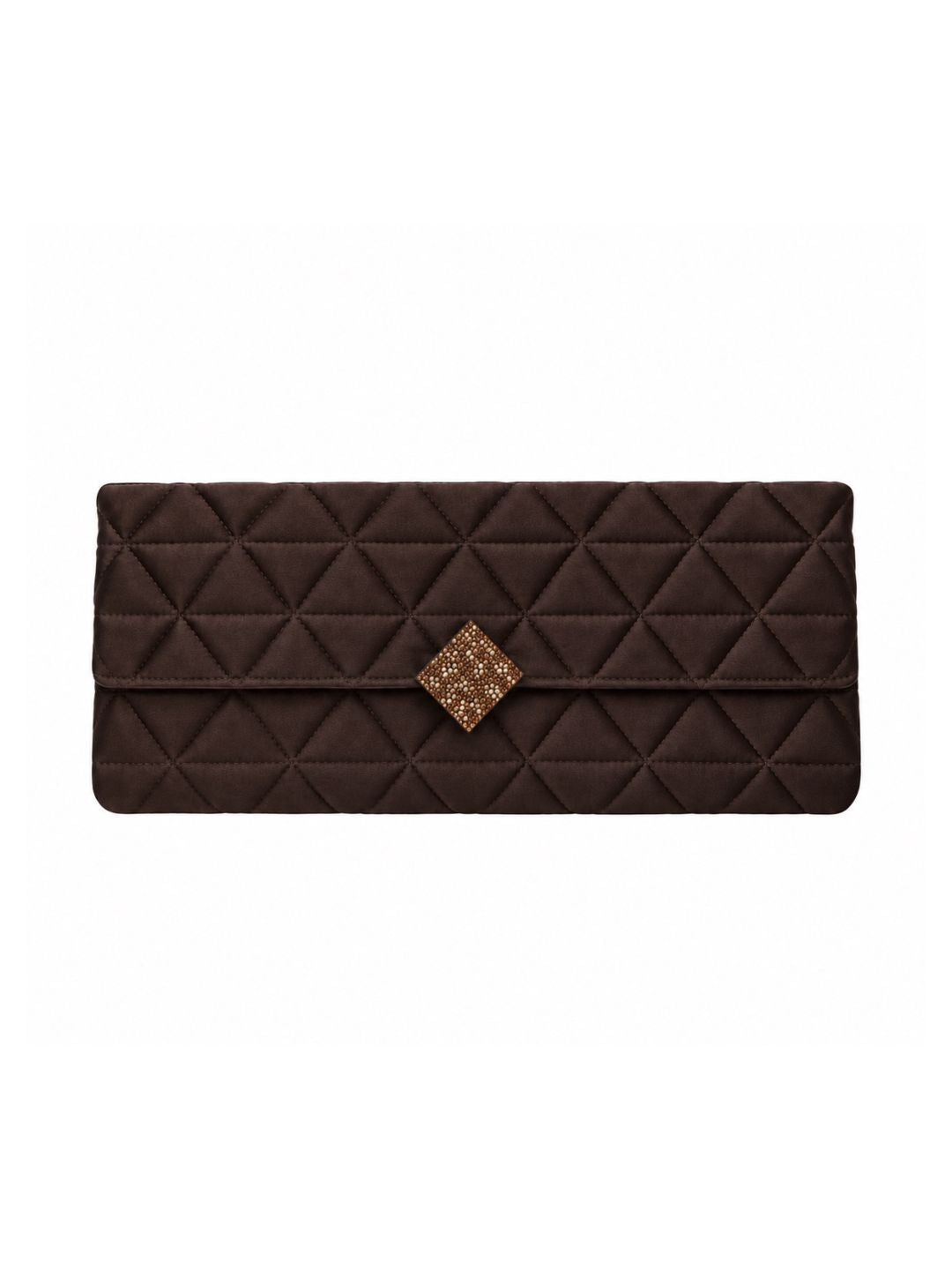 Bolso vintage marrón con aplique