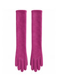 Guantes Largos de antelina Fucsia
