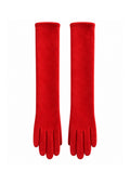 Guantes Largos de antelina Rojo