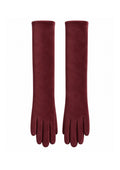 Guantes Largos de antelina Granate