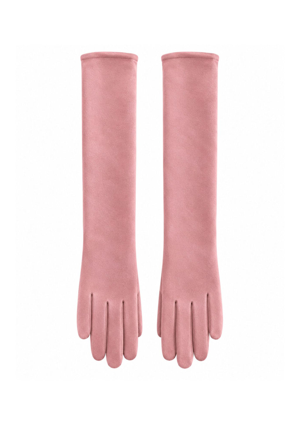 Guantes Largos de antelina Rosa
