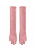 Guantes Largos de antelina Rosa