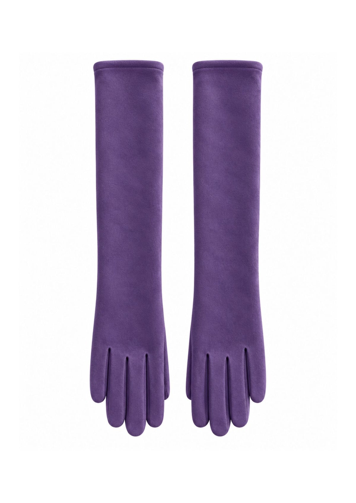 Guantes Largos de antelina Morado