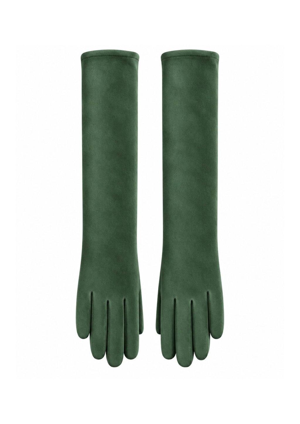 Guantes Largos de antelina Verde