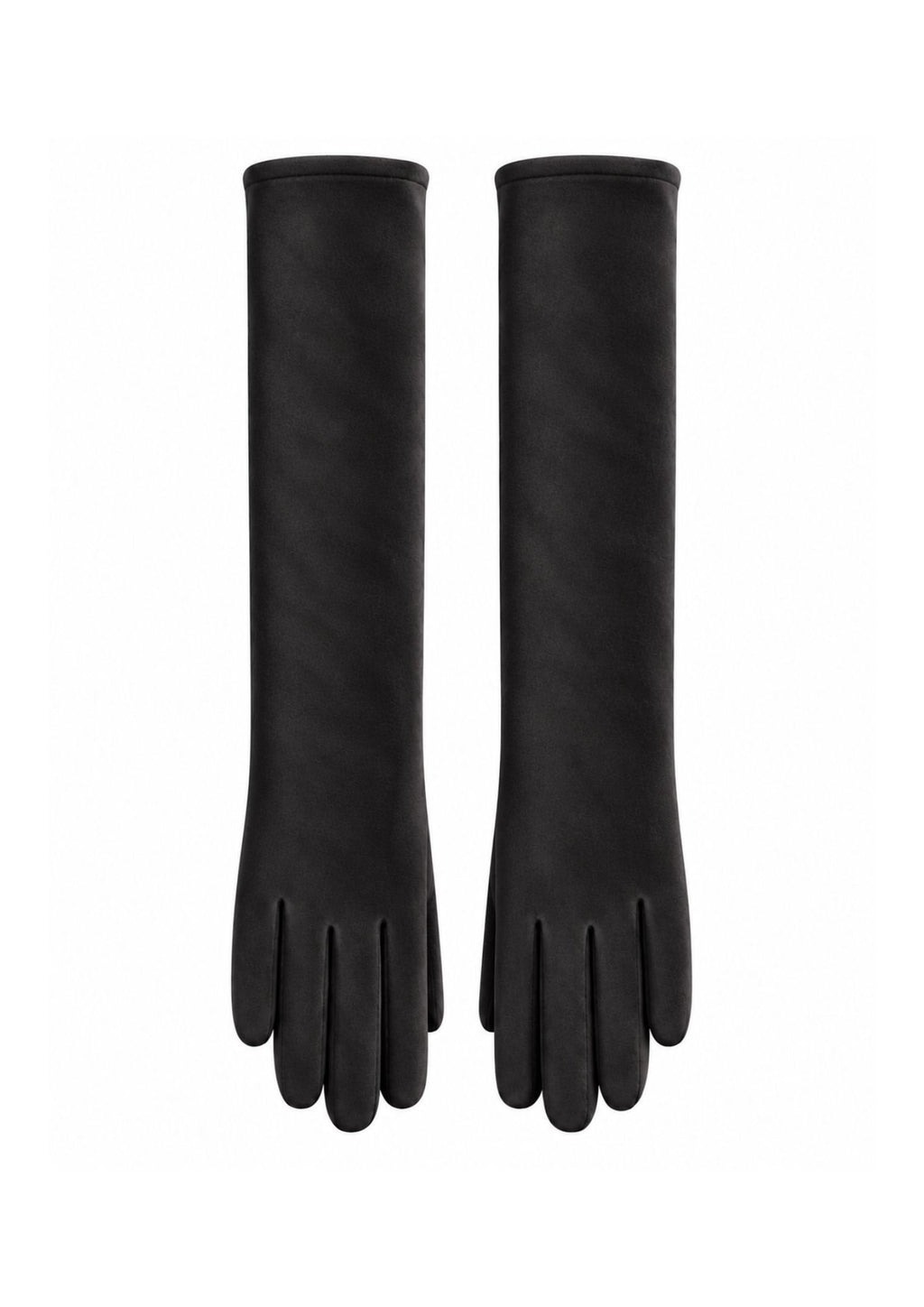 Guantes Largos de antelina Negro