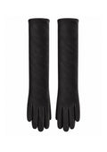 Guantes Largos de antelina Negro