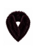 Cuello Verbier de pelo natural de Zorro 100% - Berenjena