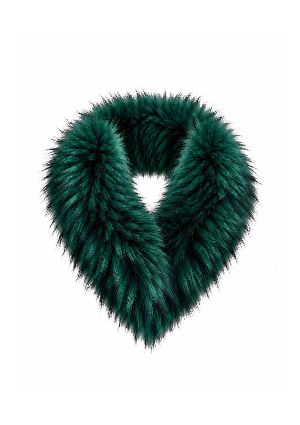 Cuello Verbier de pelo natural de Marmota 100% - Verde Esmeralda